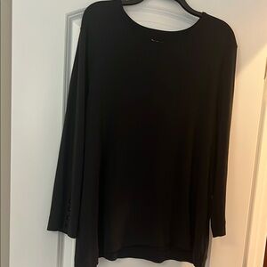 Chico's Black T shirt Chicos size 4
